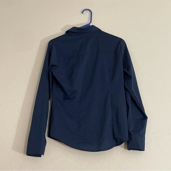 Hotouch Womens Cotton Blend Small Basic Button Down Shirt Slim Fit Dress Shirt - Picture 4 of 4